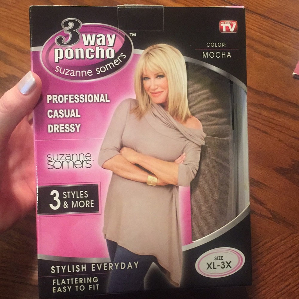 3 Way Poncho Suzanne Somers